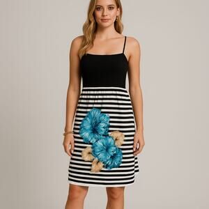 Cristinalove Tube Top Spaghetti Straps Mini Dress Sz Small